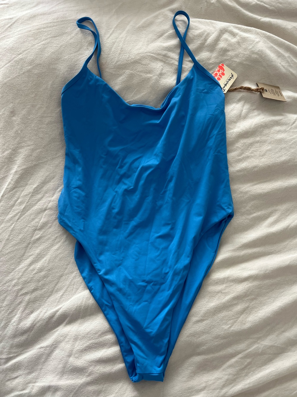 Toast Swim Solid High Cut One Piece Swimsuit Size Large RT $140 NWT